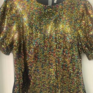 Multicolor Sequin Blouse